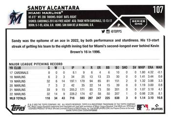 2023 Topps - All-Star Game #107 Sandy Alcantara Back