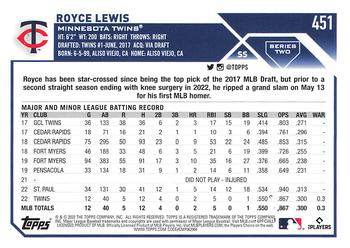 2023 Topps - All-Star Game #451 Royce Lewis Back