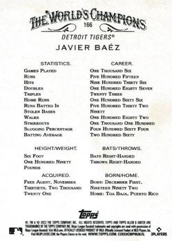 2023 Topps Allen & Ginter #166 Javier Baez Back