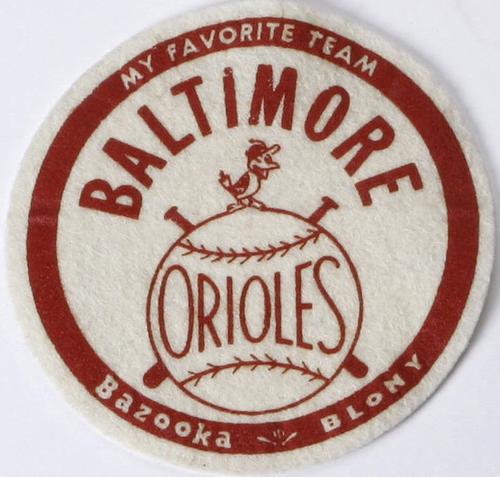 1958 Topps - Topps Felt Team Emblems #NNO Baltimore Orioles Front