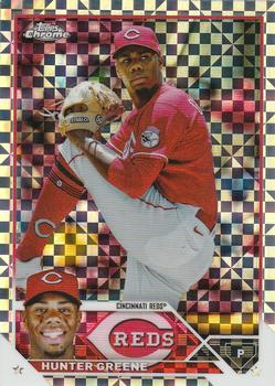 2023 Topps Chrome - X-Fractor #40 Hunter Greene Front