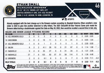 2023 Topps Chrome - X-Fractor #46 Ethan Small Back