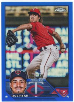 2023 Topps Chrome - Blue Refractor #37 Joe Ryan Front