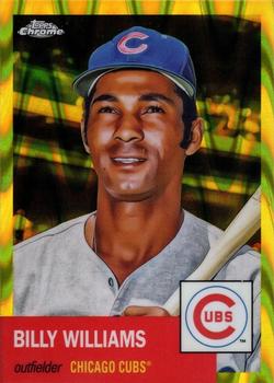 2022 Topps Chrome Platinum Anniversary - Yellow RayWave Refractor #347 Billy Williams Front