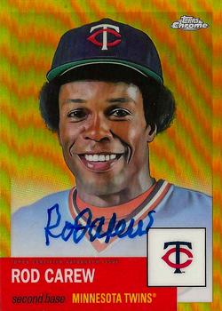 2022 Topps Chrome Platinum Anniversary - Autographs Gold Refractor #CPA-RC Rod Carew Front