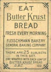 1911-14 Butter Krust Bread (D304) #NNO Nap Lajoie Back