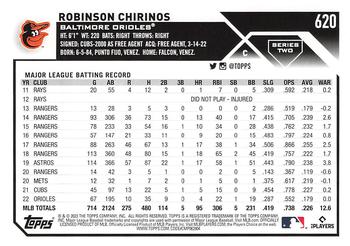 2023 Topps - Gold Star #620 Robinson Chirinos Back