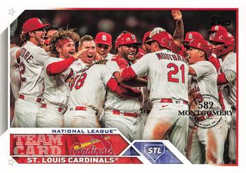 2023 Topps - 582 Montgomery Club Foil Stamped #234 St. Louis Cardinals Front