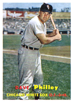 1957 Topps #124 Dave Philley Front