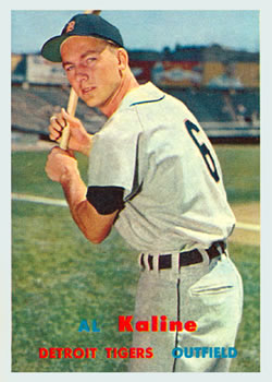 1957 Topps #125 Al Kaline Front