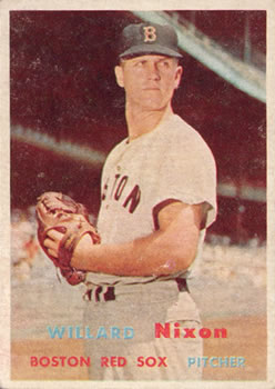 1957 Topps #189 Willard Nixon Front