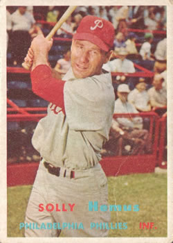 1957 Topps #231 Solly Hemus Front