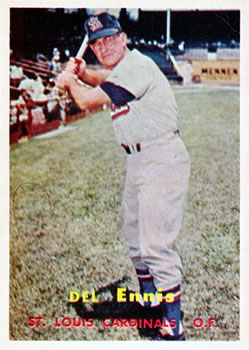 1957 Topps #260 Del Ennis Front