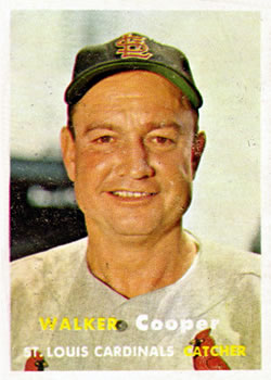 1957 Topps #380 Walker Cooper Front