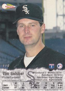 1994 Pacific #119 Tim Belcher Back
