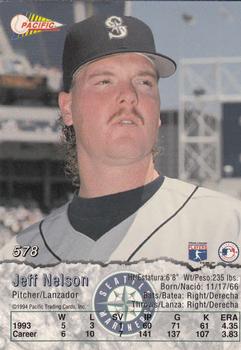 1994 Pacific #578 Jeff Nelson Back