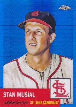2022 Topps Chrome Platinum Anniversary - Blue Prism Refractor #9 Stan Musial Front