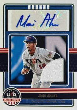 2023 Panini USA Baseball Stars & Stripes - Collegiate National Team Signatures Materials #CNTS-M Maui Ahuna Front