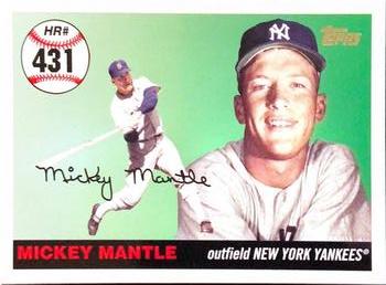 2007 Topps Updates & Highlights - Mickey Mantle Home Run History #MHR431 Mickey Mantle Front
