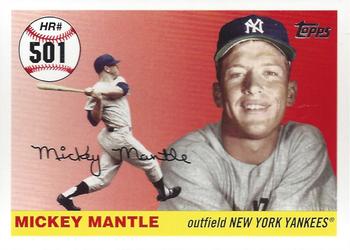 2007 Topps Updates & Highlights - Mickey Mantle Home Run History #MHR501 Mickey Mantle Front