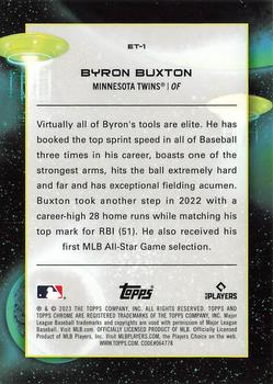 2023 Topps Cosmic Chrome - Extraterrestrial Talent #ET-1 Byron Buxton Back