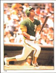 1981 Topps Stickers #119 Dwayne Murphy Front
