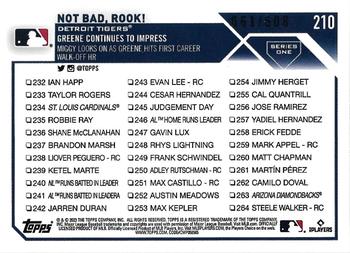 2023 Topps - Foilboard Retail #210 Not Bad, Rook! Back