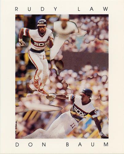 1985 Renaissance Society Chicago White Sox Baseball Card Portraits #NNO Rudy Law Front