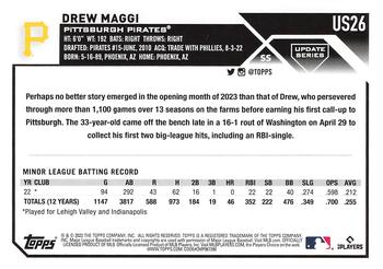 2023 Topps Update #US26 Drew Maggi Back