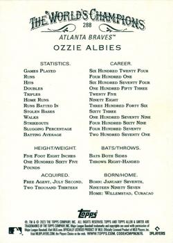 2023 Topps Allen & Ginter - Foil Filigree #288 Ozzie Albies Back
