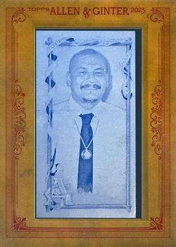 2023 Topps Allen & Ginter - Mini Framed Printing Plate Cyan #287 Nathan 