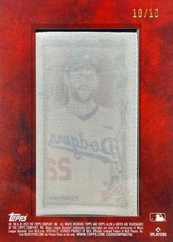 2023 Topps Allen & Ginter - Mini Framed Cloth #91 Clayton Kershaw Back