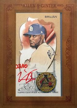 2023 Topps Allen & Ginter - Mini Framed Autographs Red Ink #MA-VB Vidal Bruján Front