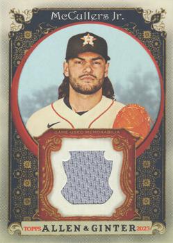 2023 Topps Allen & Ginter - Allen & Ginter Full-Size Relics Series B #AGRB-LM Lance McCullers Jr. Front