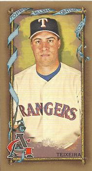 2023 Topps Allen & Ginter - Mini Gold Border #315 Mark Teixeira Front