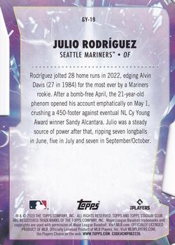 2023 Stadium Club - Goin' Yard #GY-19 Julio Rodríguez Back