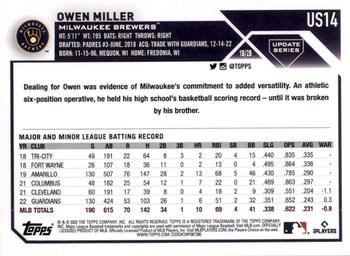 2023 Topps Update - Rainbow Foil #US14 Owen Miller Back
