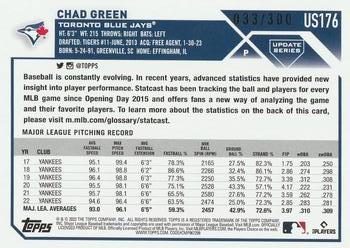 2023 Topps Update - Advanced Stat #US176 Chad Green Back