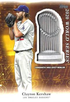 2023 Topps Update - Commemorative World Series Trophy Medallion #PTM-CK Clayton Kershaw Front