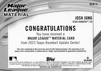 2023 Topps Update - Major League Material #MLM-JJ Josh Jung Back