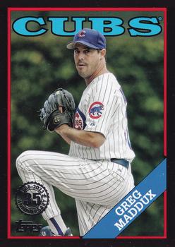 2023 Topps Update - 1988 Topps Baseball 35th Anniversary Black #88US-14 Greg Maddux Front