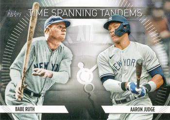 2023 Topps Update - Time Spanning Tandems #TS-7 Aaron Judge / Babe Ruth Front