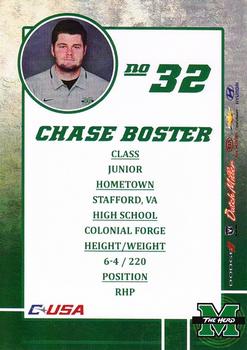 2015 Marshall University Thundering Herd #NNO Chase Boster Back