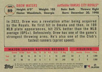 2023 Topps Archives #89 Drew Waters Back