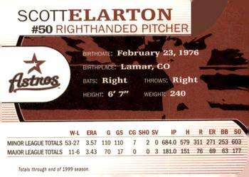 2000 Nabisco Albertson's Houston Astros #NNO Scott Elarton Back