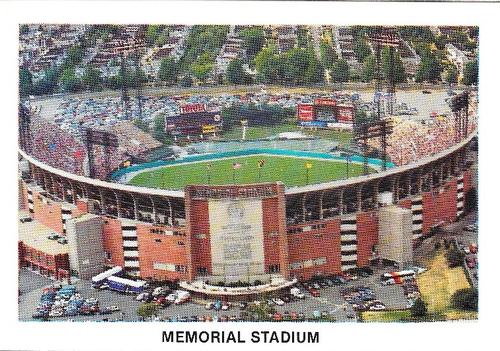 1986 Baltimore Orioles Postcards #NNO Memorial Stadium Front