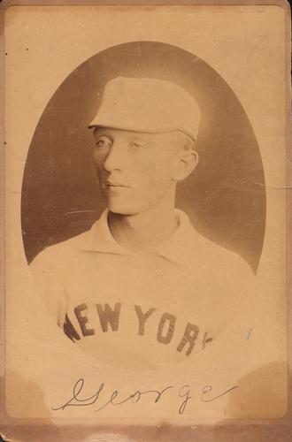 1888-89 Joseph Hall Cabinets New York Giants #NNO Bill George Front