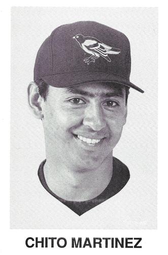 1991 Baltimore Orioles Postcards #NNO Chito Martinez Front