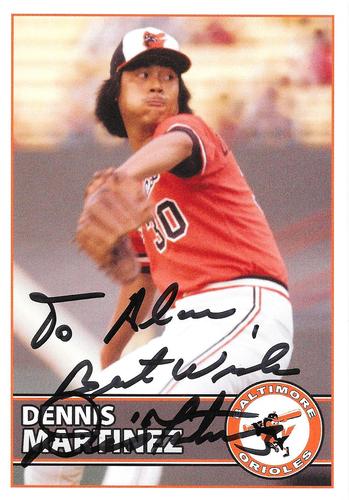 2015 Baltimore Orioles Alumni Photocards #NNO Dennis Martinez Front