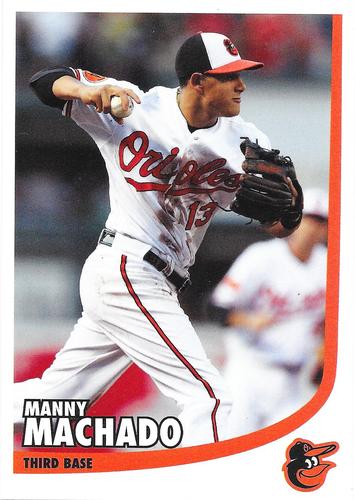 2015 Baltimore Orioles Photocards #NNO Manny Machado Front